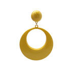 Plastic Flamenco Earring. Giant hoop. Yellow 2.893€ #502824650AM
